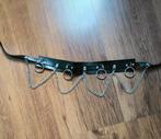 Riem Met Ringen En Kettingen - Gothic - Goth - Black Metal, Kleding | Dames, Zwart, 90 tot 100 cm, Tailleriem, Ophalen of Verzenden