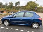 Peugeot 206 1.4 16V XT 5D 2004 Blauw, Auto's, Voorwielaandrijving, Lederen bekleding, 1360 cc, Zwart