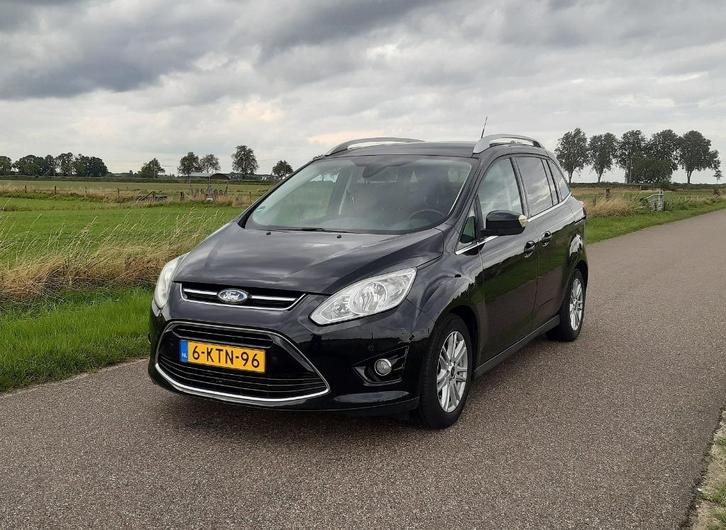 Zeer goede, fraaie en luxe Ford Grand C-Max Titanium 2013, Auto's, Ford, Bedrijf, Grand C-Max, ABS, Airbags, Airconditioning, Bluetooth