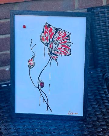 Feyenoord Klaproos Kunstwerk beschikbaar voor biedingen