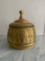 Koper ronde pot met deksel tabakspot Antiek Daalderop, Antiek en Kunst, Antiek | Koper en Brons, Ophalen of Verzenden, Koper
