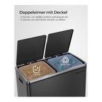 SONGMICS Vuilnisbak 60 liter (2 x, Huis en Inrichting, Woonaccessoires | Prullenbakken, Overige materialen, Met pedaal, PrullebakkenEnzo