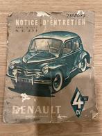 Renault 4CV Onderhoudsboekje - Origineel, Ophalen of Verzenden, Gelezen, Renault