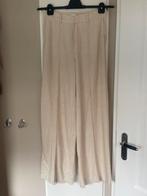 Cotton Club beige linnen broek met wijde pijpen maat M, Maat 38/40 (M), Beige, Ophalen of Verzenden, Zo goed als nieuw
