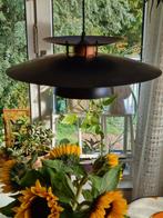 Zwarte deense schalenlamp,.Scandinavisch vintage design, Huis en Inrichting, Lampen | Hanglampen, Ophalen of Verzenden, Zo goed als nieuw