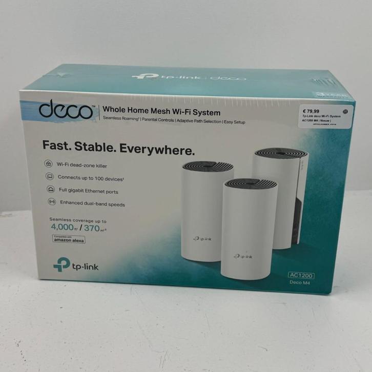 Tp-Link deco Wi-Fi System AC1200 M4 | Nieuw |, Computers en Software, WiFi-versterkers, Nieuw, Ophalen of Verzenden
