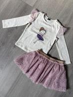 Setje Roomwit Rokje, Kinderen en Baby's, Babykleding | Maat 80, Gebruikt, Meisje, Ophalen of Verzenden, Setje