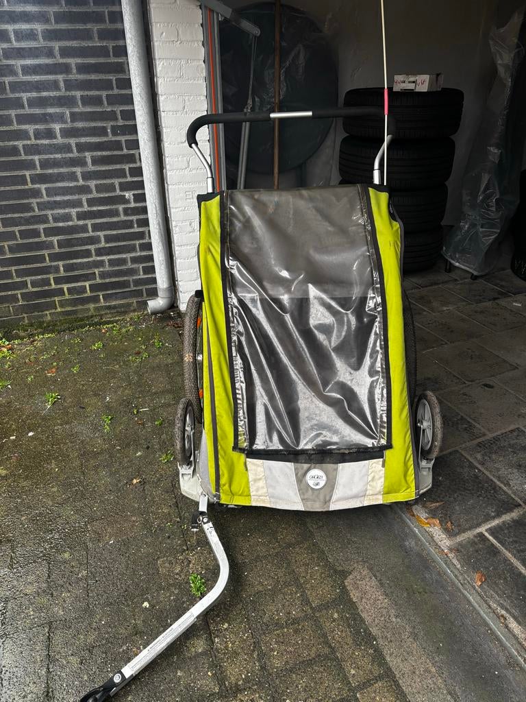 Fietskar met regenhoes - Perfect voor uitstapjes!, Fietsen en Brommers, Fietsaccessoires | Aanhangers en Karren, Ophalen, Gebruikt