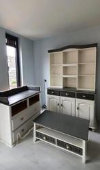 Buffetkast 2 delig & Dressoir (mandjes ontbreken), Ophalen, Gebruikt, 100 tot 150 cm, Grenenhout