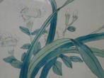 Chinees op zijde geschilderd vlinder met bloemen '70, Ophalen of Verzenden