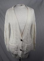 Lang crêmekleurig damesvest.Mt 34.Merk Divided, ., Ophalen of Verzenden, Zo goed als nieuw, .