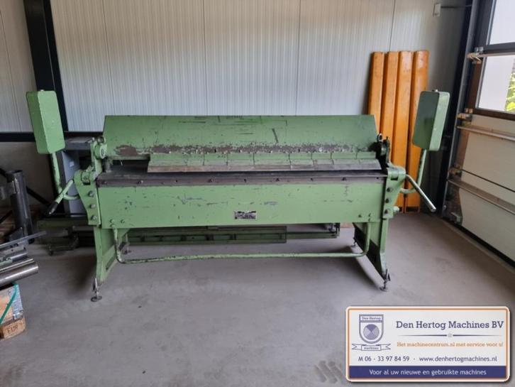 Vingerzetbank 2000x2,25mm gebruikte zetbank met hulpstukken, Doe-het-zelf en Verbouw, Gereedschap | Overige machines, Gebruikt