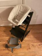 🧡 Zwarte Stokke Tripp Trapp Newborn Babyset Kinderstoel 🩵, Ophalen, Gebruikt, Meegroeistoel