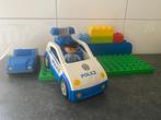 Lego Duplo Politieauto met agent karretje 8x16 groene plaat, Ophalen, Gebruikt, Losse stenen, Duplo