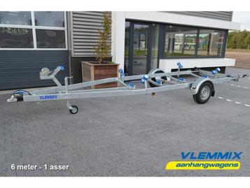 Nieuwe Vlemmix boottrailer trailer 631x220cm 1500kg VOORRAAD beschikbaar voor biedingen