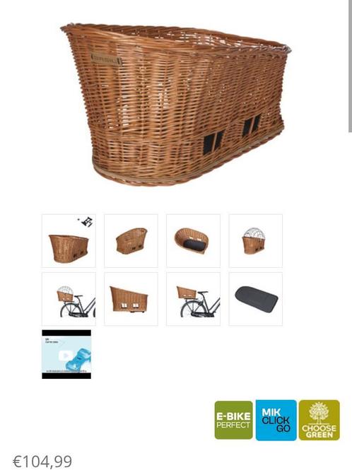 Honden fietsmand Basil Pasja - Mik M voor achterop, Dieren en Toebehoren, Hondenmanden, Nieuw, Overige, Ophalen