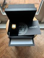 Vintage Gianni Versace Medusa 2221 Gold – Full Set – Swiss, Leer, Polshorloge, Zo goed als nieuw, Goud