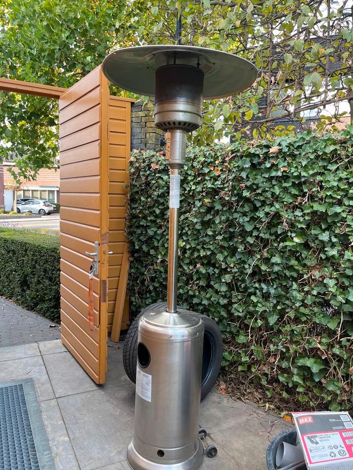 Eurom THG 12000 RVS Terrasverwarmer - Gas, Tuin en Terras, Terrasverwarmers, Gebruikt, Gas, Vloer, Ophalen