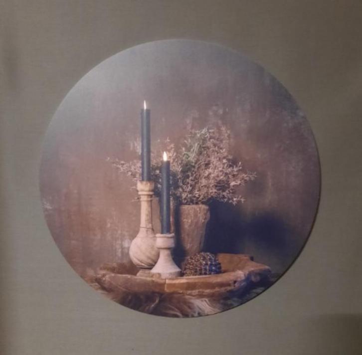 sobere stoere landelijke grote muurcirkel van 50 cm, Huis en Inrichting, Woonaccessoires | Overige, Nieuw, Ophalen