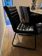 Goossens Leren Stoelen 6x, Huis en Inrichting, Ophalen, Gebruikt, 100 tot 150 cm, 200 cm of meer