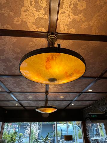 Twee stuks Vintage Plafondlamp horeca beschikbaar voor biedingen