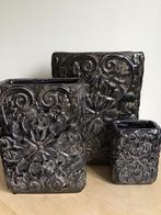 Bloempot, aardewerk, PTMD, brocante, landelijk wonen, Huis en Inrichting, Ophalen, Zo goed als nieuw