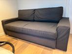 Luxe slaapbank met lattenbodem, Huis en Inrichting, 90 cm, Bruin, Tweepersoons, Ophalen of Verzenden