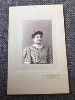 Kabinetfoto, Jongedame, D. Hekkert, Deventer, Antieke foto, Verzamelen, Foto's en Prenten, Ophalen of Verzenden, Voor 1940, Gebruikt