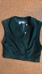 Groen suède vest bodywarmer Anne Klein 38 40, Ophalen of Verzenden, Zo goed als nieuw, Maat 38/40 (M), Groen