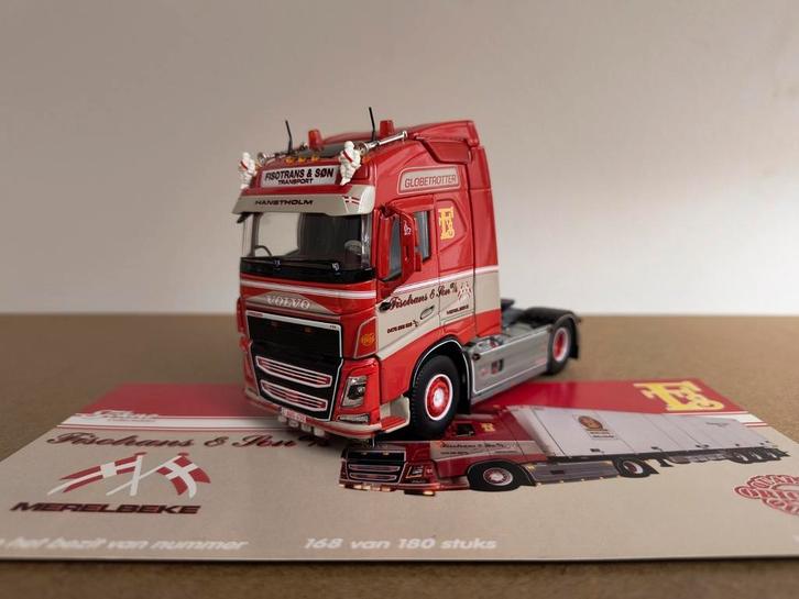 Tekno Volvo Fisotrans, Hobby en Vrije tijd, Modelauto's | 1:50, Zo goed als nieuw, Bus of Vrachtwagen, Tekno, Ophalen of Verzenden