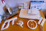 Complete Wii set + diverse accessoires, Met 2 controllers, Gebruikt, Met games, Ophalen of Verzenden