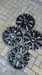 set zwarte fiat 500 wieldoppen 14 inch 4 stuks, Auto diversen, Wieldoppen, Ophalen of Verzenden, Nieuw
