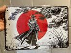 Japan samurai poster metaal, Rechthoekig Staand, A4 of kleiner, Nieuw, Ophalen of Verzenden