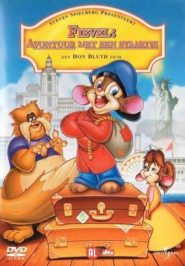 fievel dvd's, Cd's en Dvd's, Dvd's | Kinderen en Jeugd, Zo goed als nieuw, Alle leeftijden, Ophalen of Verzenden