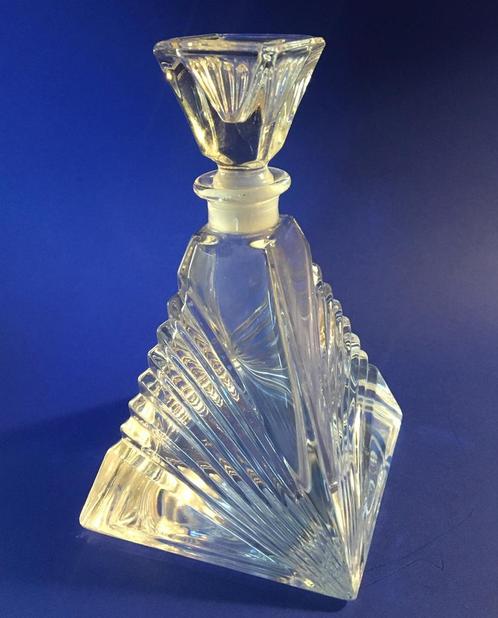 Likeurflesje, parfumflesje van loodglas 24%,  klein karafje, Antiek en Kunst, Antiek | Glas en Kristal, Ophalen of Verzenden