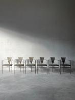 Vintage design chrome stoelen, set van 6, Ophalen, Zo goed als nieuw