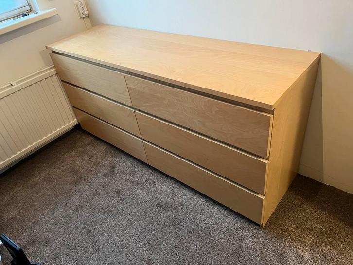 Ikea Malm ladekast, Huis en Inrichting, Kasten | Dressoirs, Zo goed als nieuw, Met lade(s), Ophalen