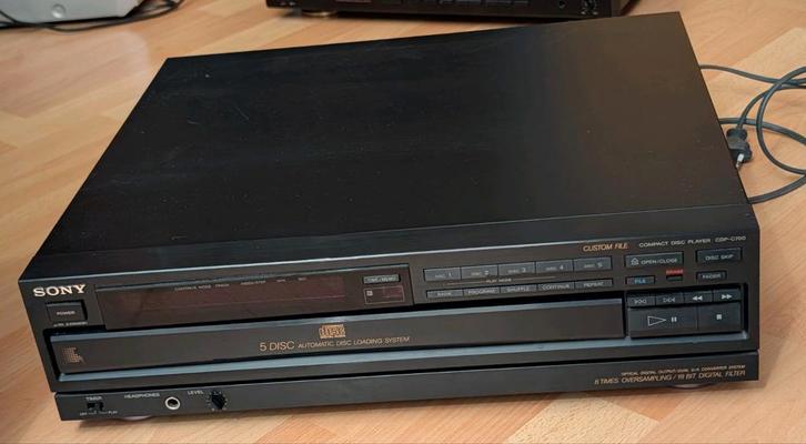 Sony CDP-C700 Hi-Fi 5 CD Wisselaar, Audio, Tv en Foto, Cd-spelers, Gebruikt, Sony, Wisselaar, Ophalen of Verzenden