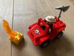 Duplo Lego brandweercommandant met voertuig en vlam 6169, Ophalen of Verzenden, Gebruikt, Complete set, Duplo