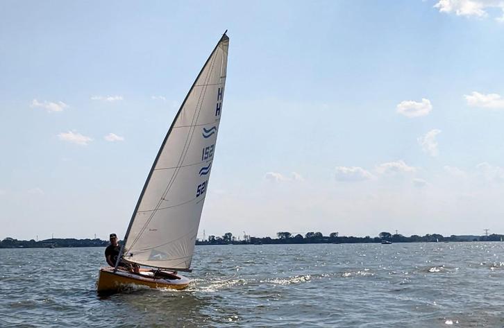 Finn Zeilboot, Watersport en Boten, Open zeilboten, Gebruikt, Overige typen, 3 tot 6 meter, Polyester, Geen motor, Benzine, Ophalen of Verzenden