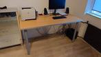 In hoogte verstelbaar bureau - 160x80 cm - Beuken, Ophalen, In hoogte verstelbaar, Gebruikt, Stabureau