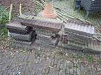 Gratis tegels- palisade opsluitbandjes, Tuin en Terras, Gebruikt, Ophalen of Verzenden, Minder dan 5 m², Beton