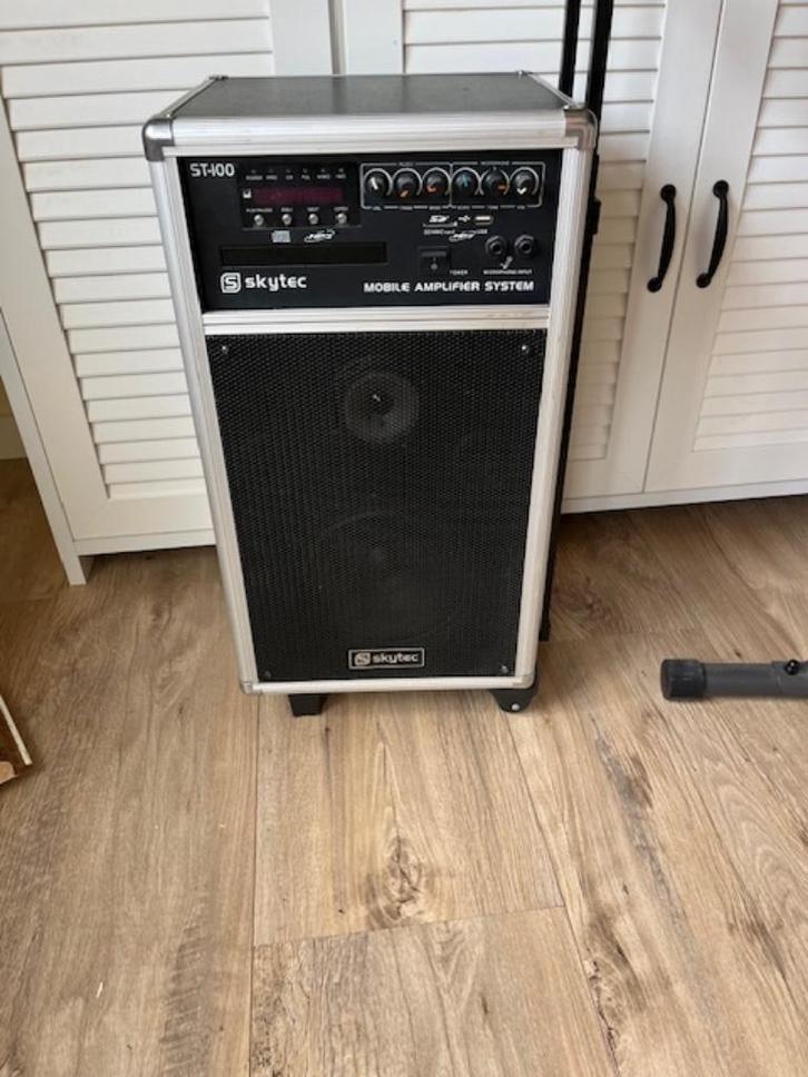 Skytec ST100 mobiele geluidsinstallatie te koop, Audio, Tv en Foto, Luidsprekers, Gebruikt, Center speaker, 120 watt of meer, Overige merken