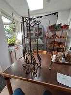 Haardscherm en hardsteen 3 delig Vintage gietijzer, Huis en Inrichting, Haarden, Ophalen, Gebruikt