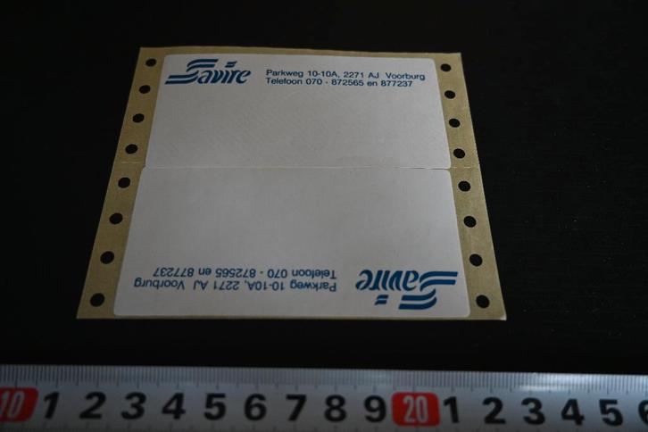 sticker Voorburg SAVIRE Parkweg 10 - 10A, Verzamelen, Stickers, Zo goed als nieuw, Ophalen