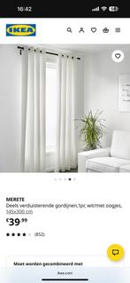 Merete gordijnen wit Ikea, 100 tot 150 cm, 200 cm of meer, Wit, Nieuw