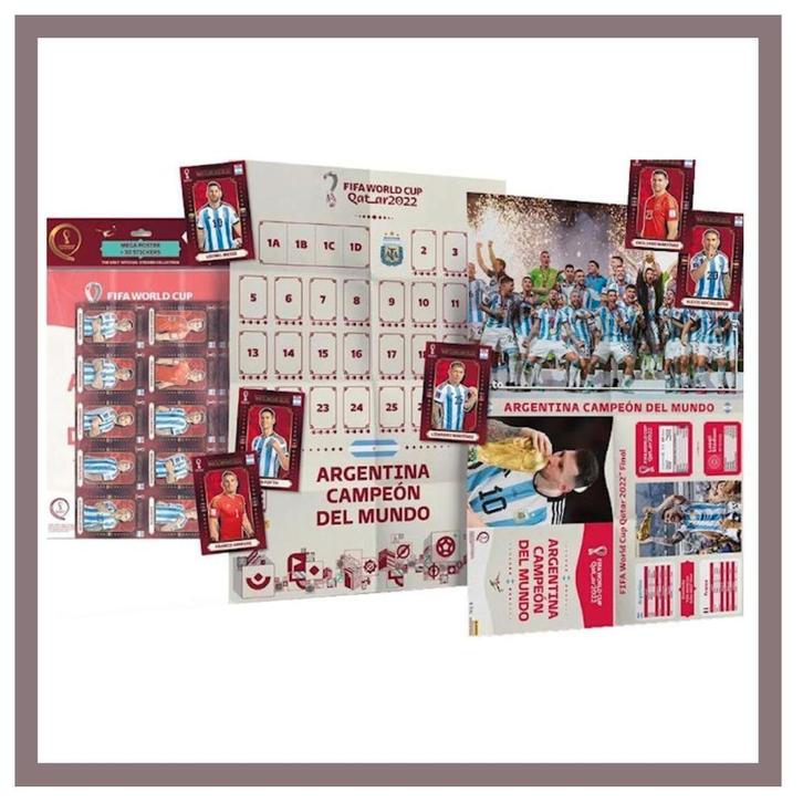 Panini Wolrdcup 2022 update set winnaarset Messi * Actie*, Hobby en Vrije tijd, Stickers en Plaatjes, Zo goed als nieuw, Meerdere stickers