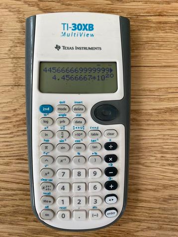TI-30XB MultiView rekenmachine beschikbaar voor biedingen