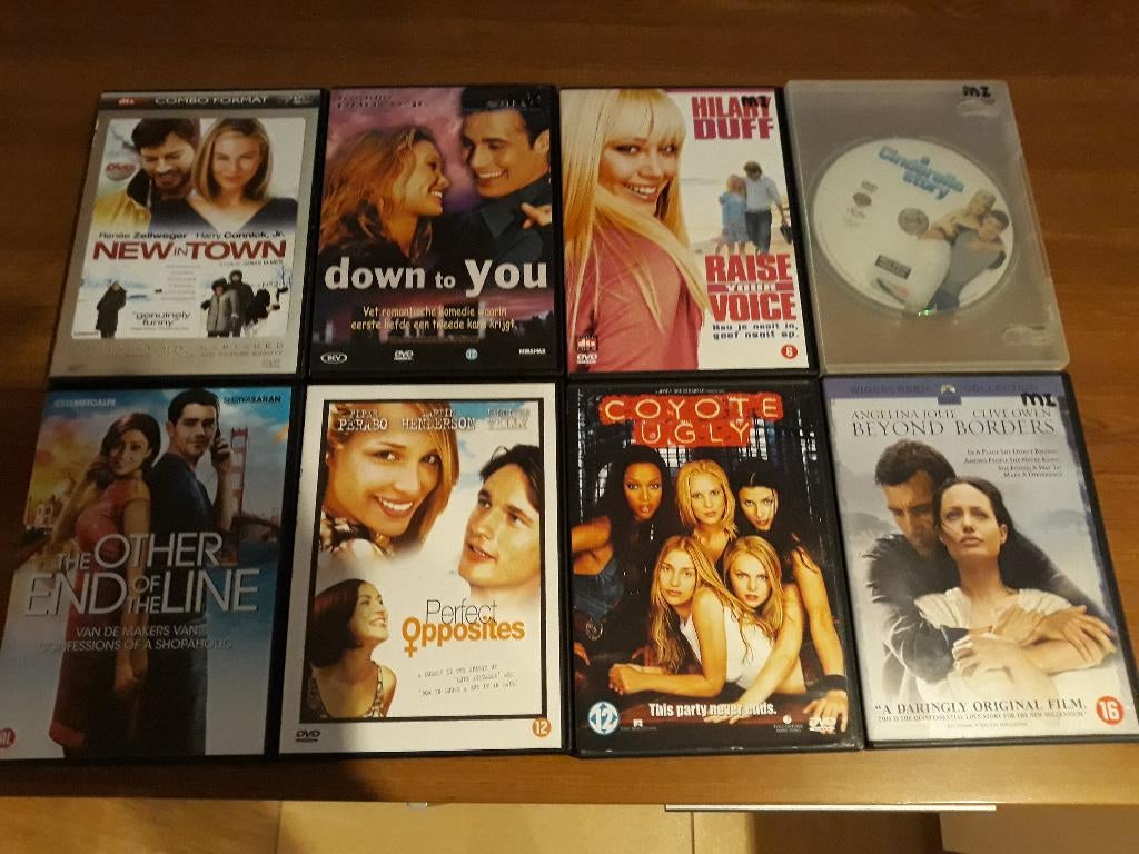 8x dvd, o.a. New in town & Beyond borders, Alle leeftijden, Ophalen of Verzenden, Gebruikt
