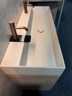 Badmeubel 120 cm met keramische wasbak ZAND!, Huis en Inrichting, Badkamer | Badkamermeubels, Ophalen, 100 tot 150 cm, Nieuw, Minder dan 100 cm